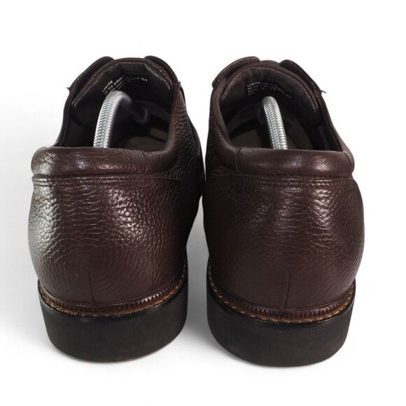 Apex Lexington Moc Toe Dress Oxfords Brown Leather LT910M Men's 12 XW - Picture 5 of 11